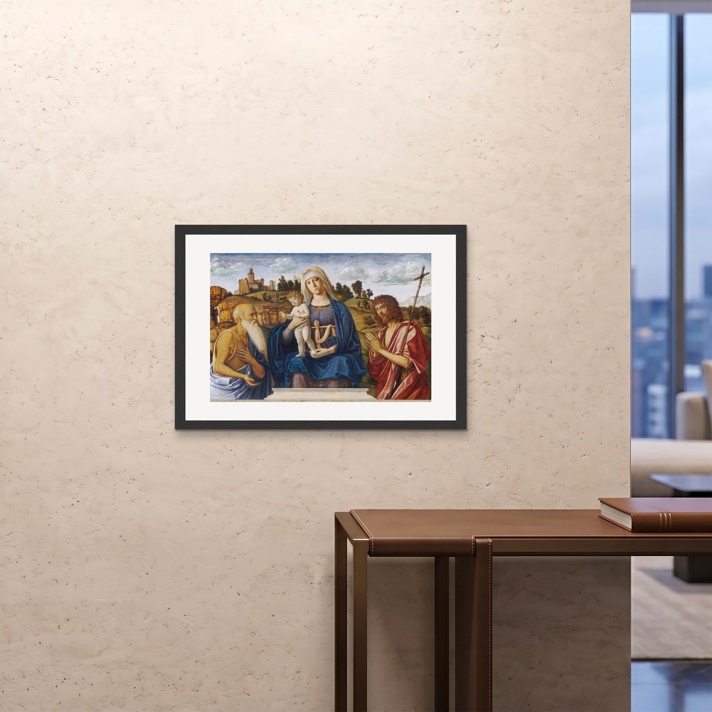 Orlonzo - FRAMED PRINT BLACK 841594cm3323 ROOM