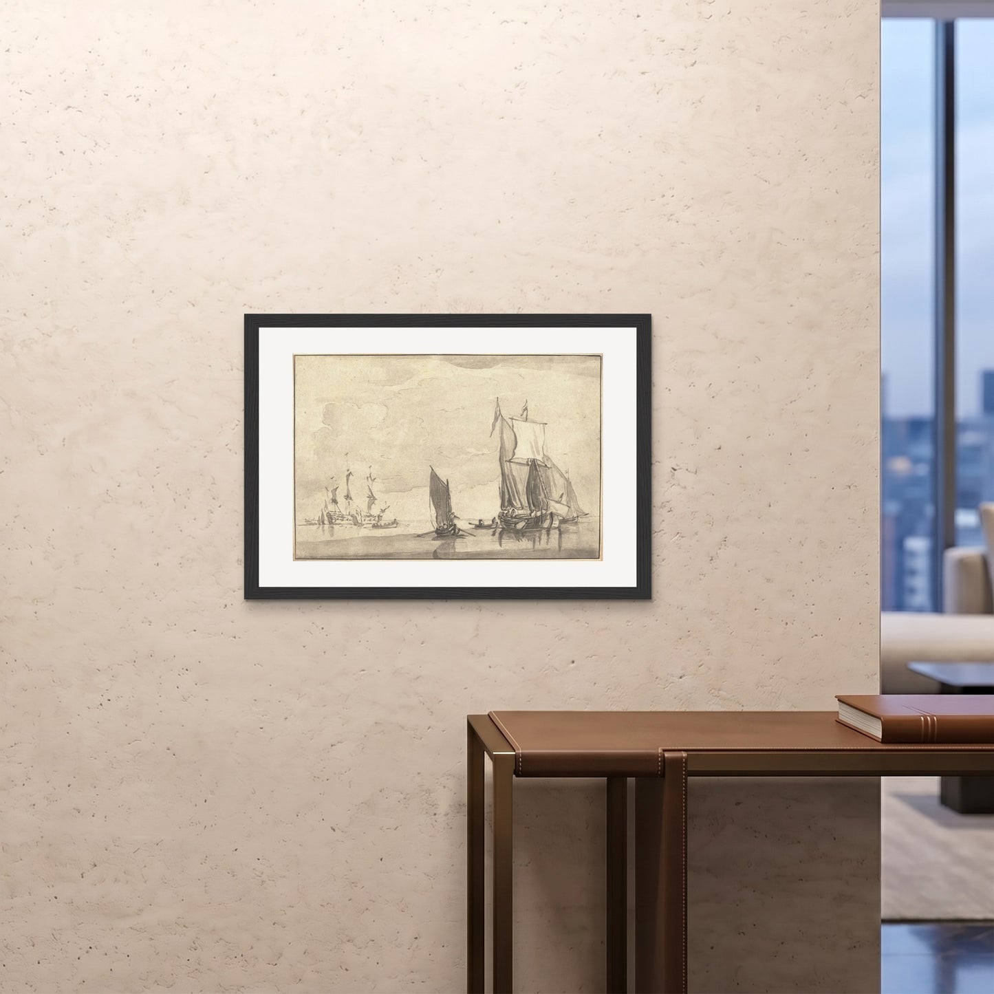 Orlonzo - FRAMED PRINT BLACK 841594cm3323 ROOM
