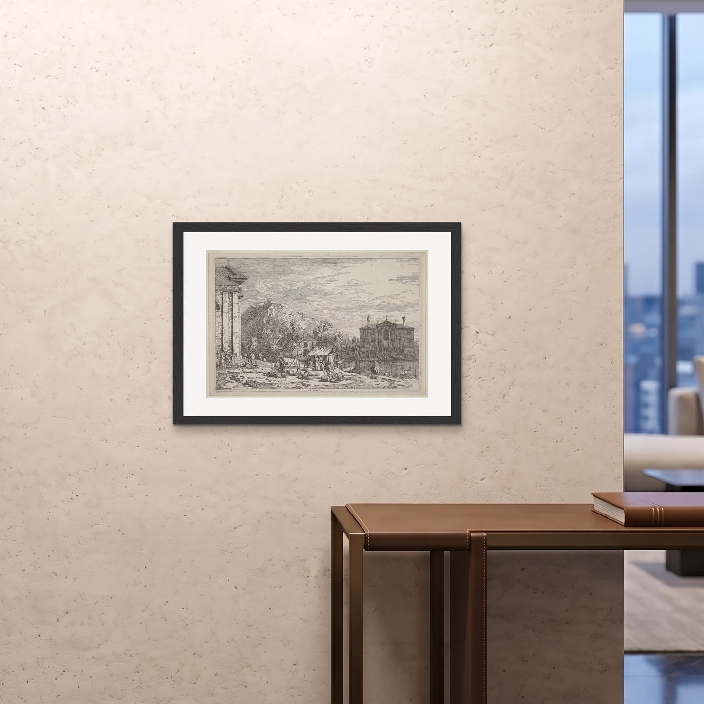 Orlonzo - FRAMED PRINT BLACK 841594cm3323 ROOM