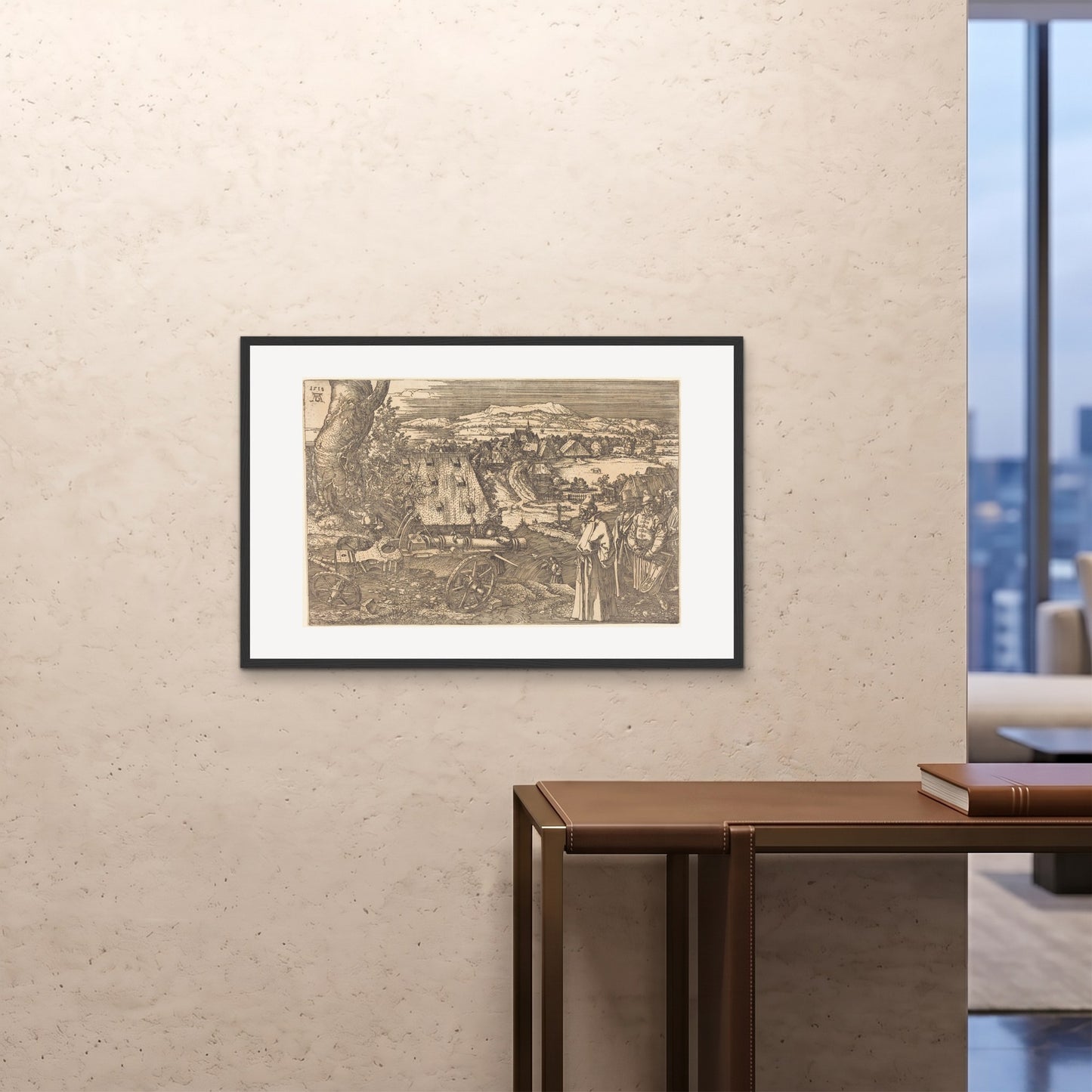 Orlonzo - FRAMED PRINT BLACK 9060cm3624 ROOM