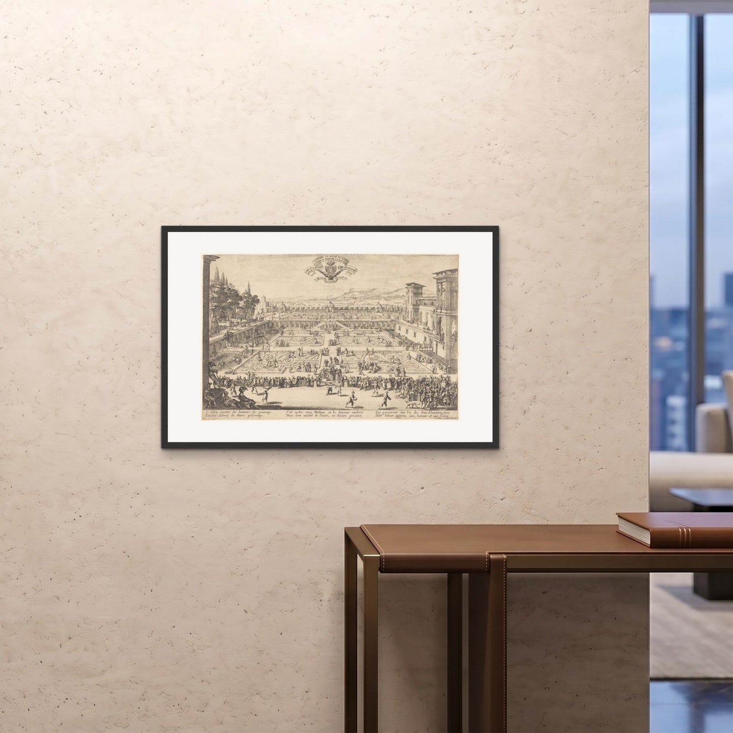 Orlonzo - FRAMED PRINT BLACK 9060cm3624 ROOM