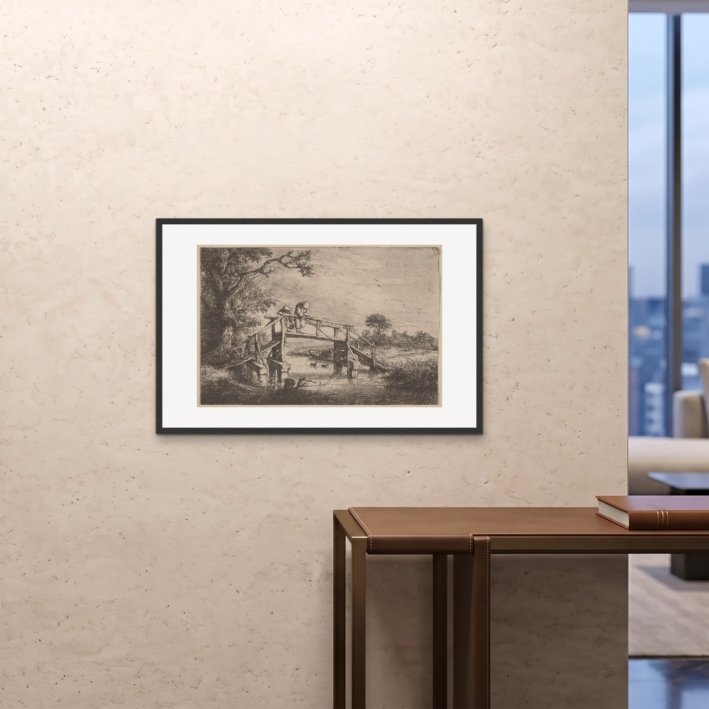 Orlonzo - FRAMED PRINT BLACK 9060cm3624 ROOM
