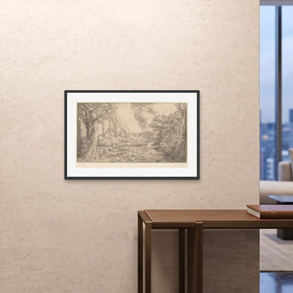 Orlonzo - FRAMED PRINT BLACK 9060cm3624 ROOM