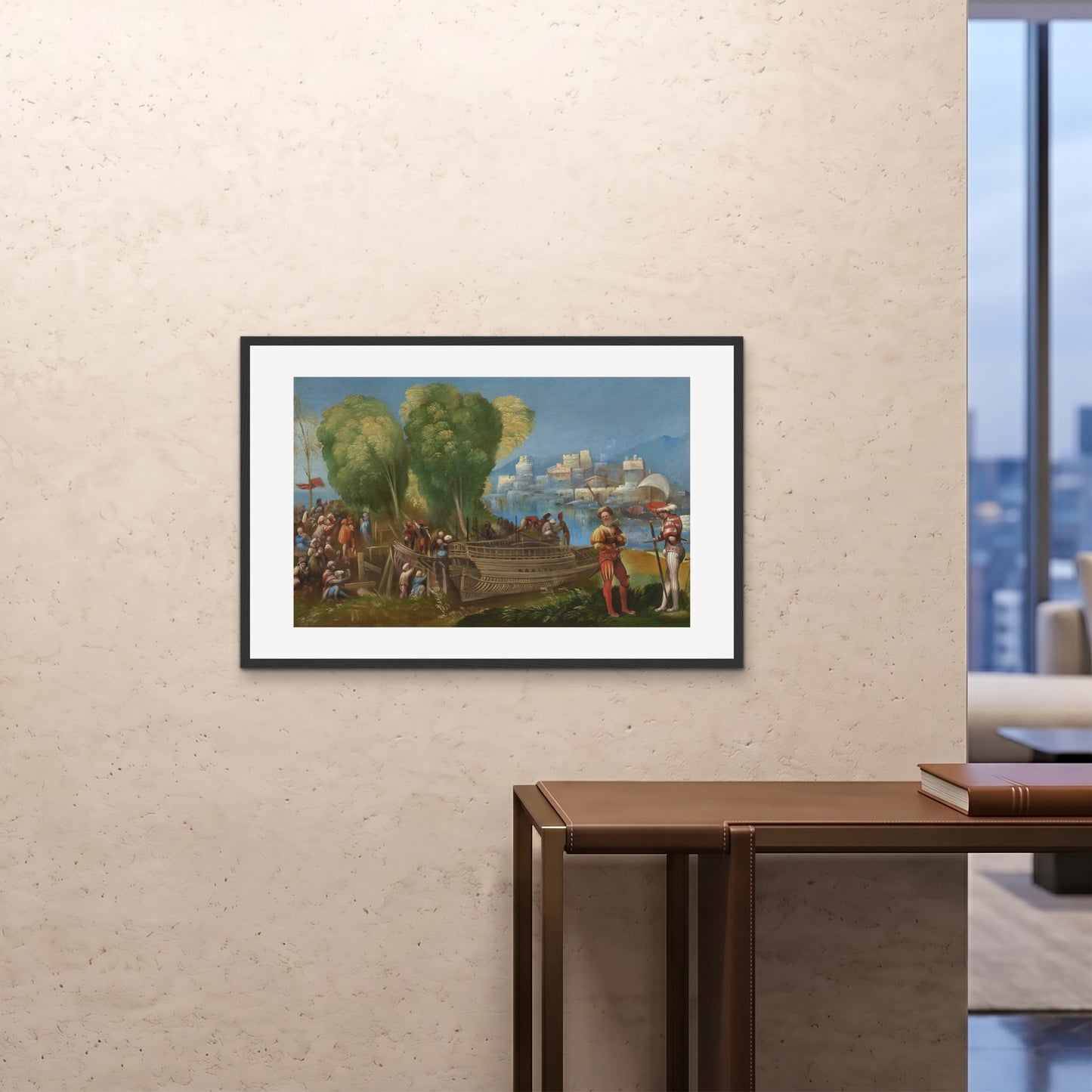 Orlonzo - FRAMED PRINT BLACK 9060cm3624 ROOM