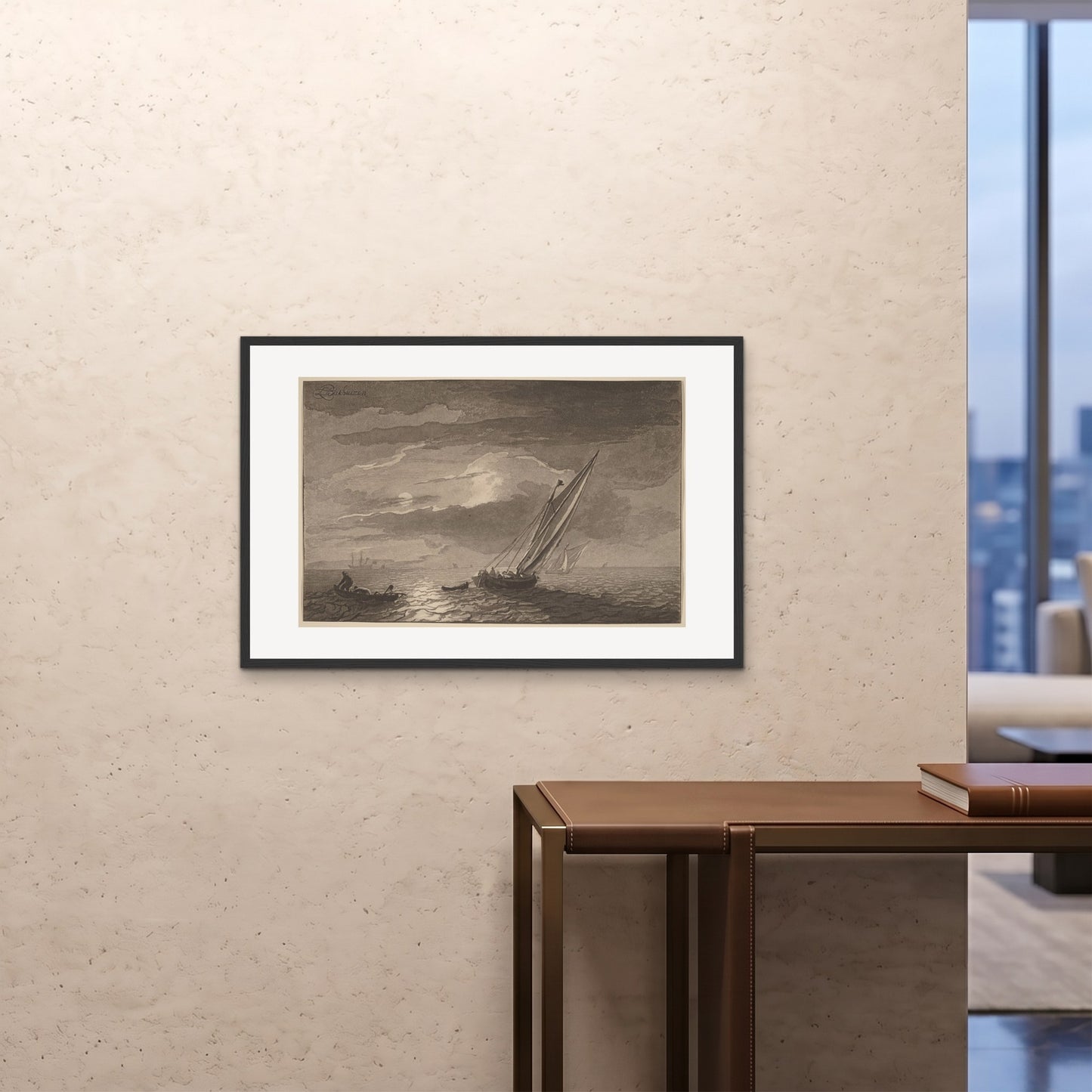 Orlonzo - FRAMED PRINT BLACK 9060cm3624 ROOM