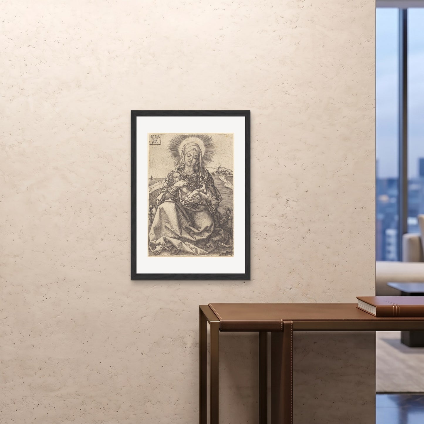 Orlonzo - FRAMED PRINT BLACK A1594x841cm ROOM