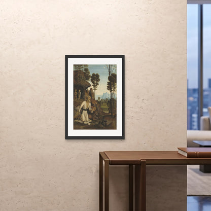 Orlonzo - FRAMED PRINT BLACK A1594x841cm ROOM
