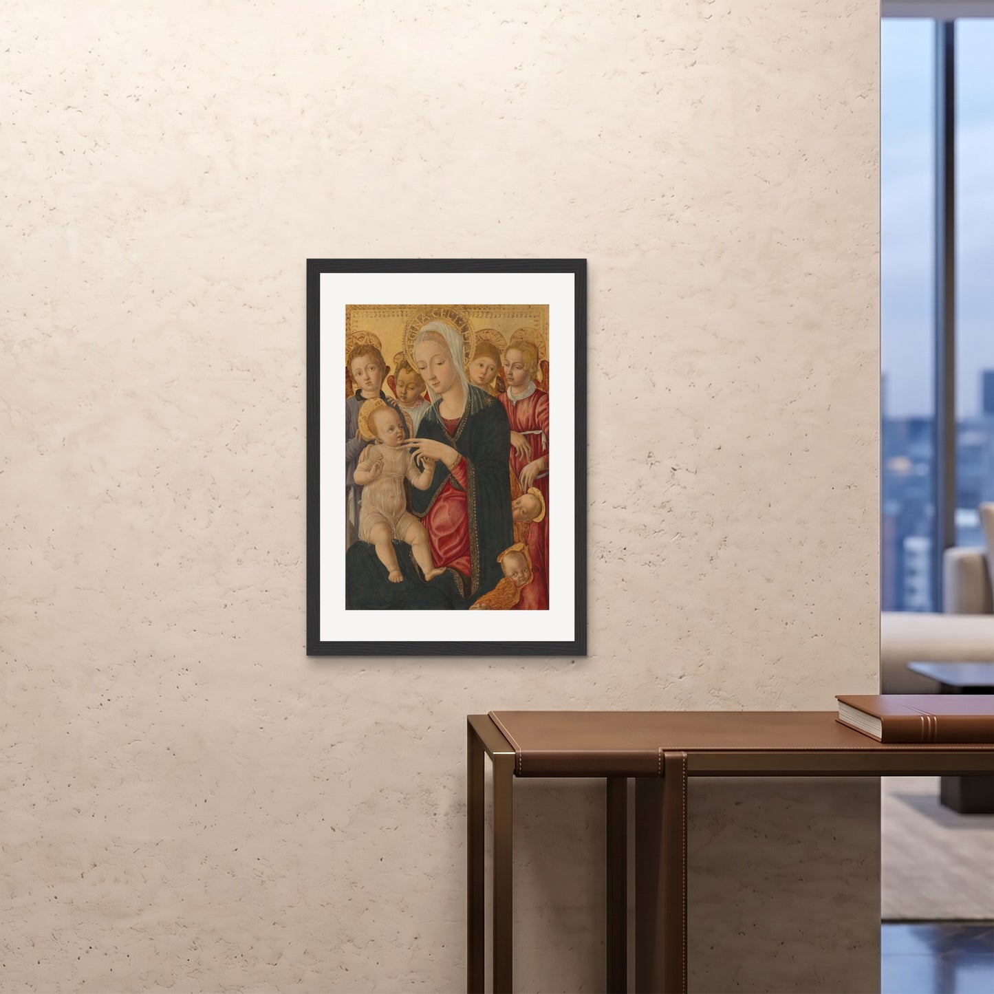 Orlonzo - FRAMED PRINT BLACK A1594x841cm ROOM