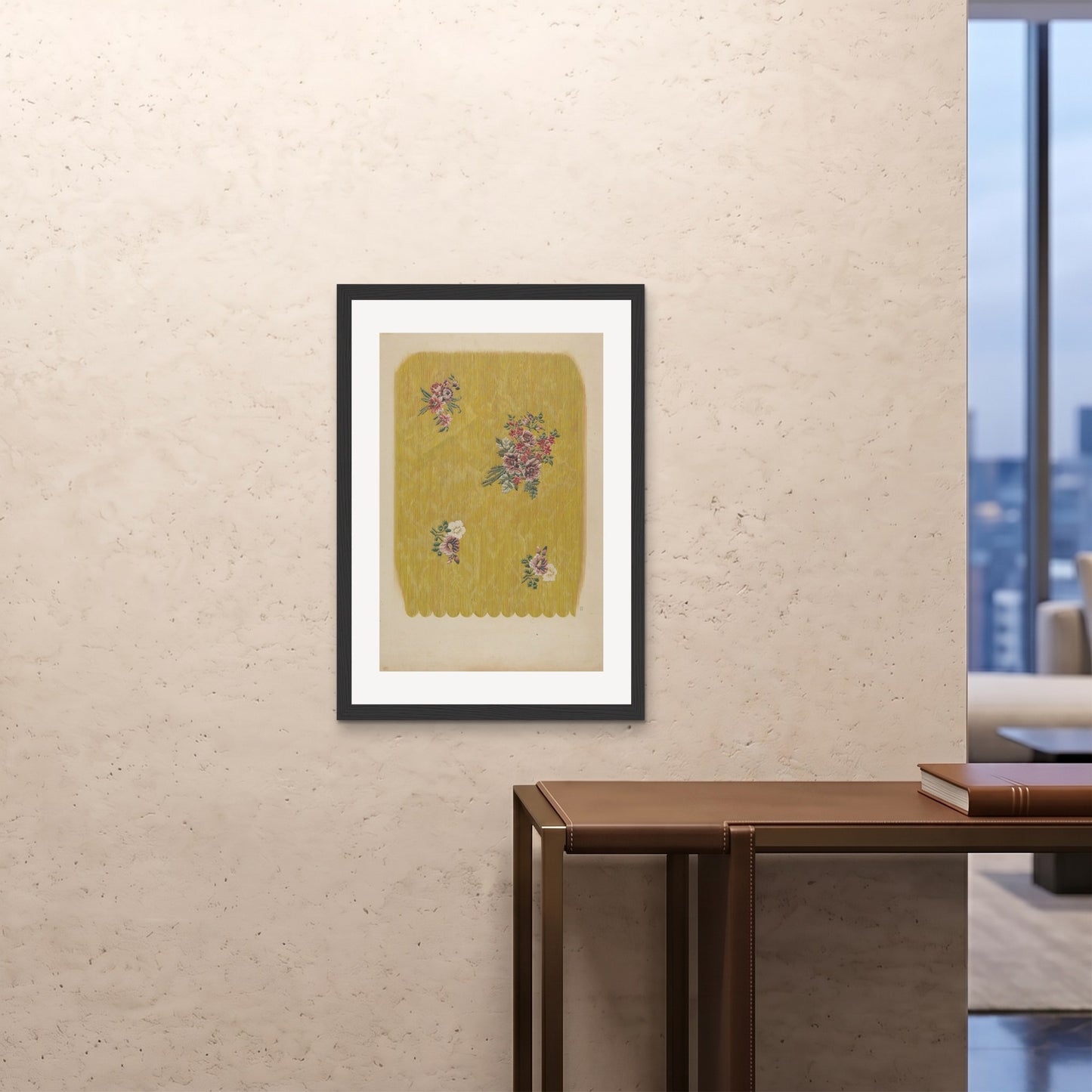 Orlonzo - FRAMED PRINT BLACK A1594x841cm ROOM