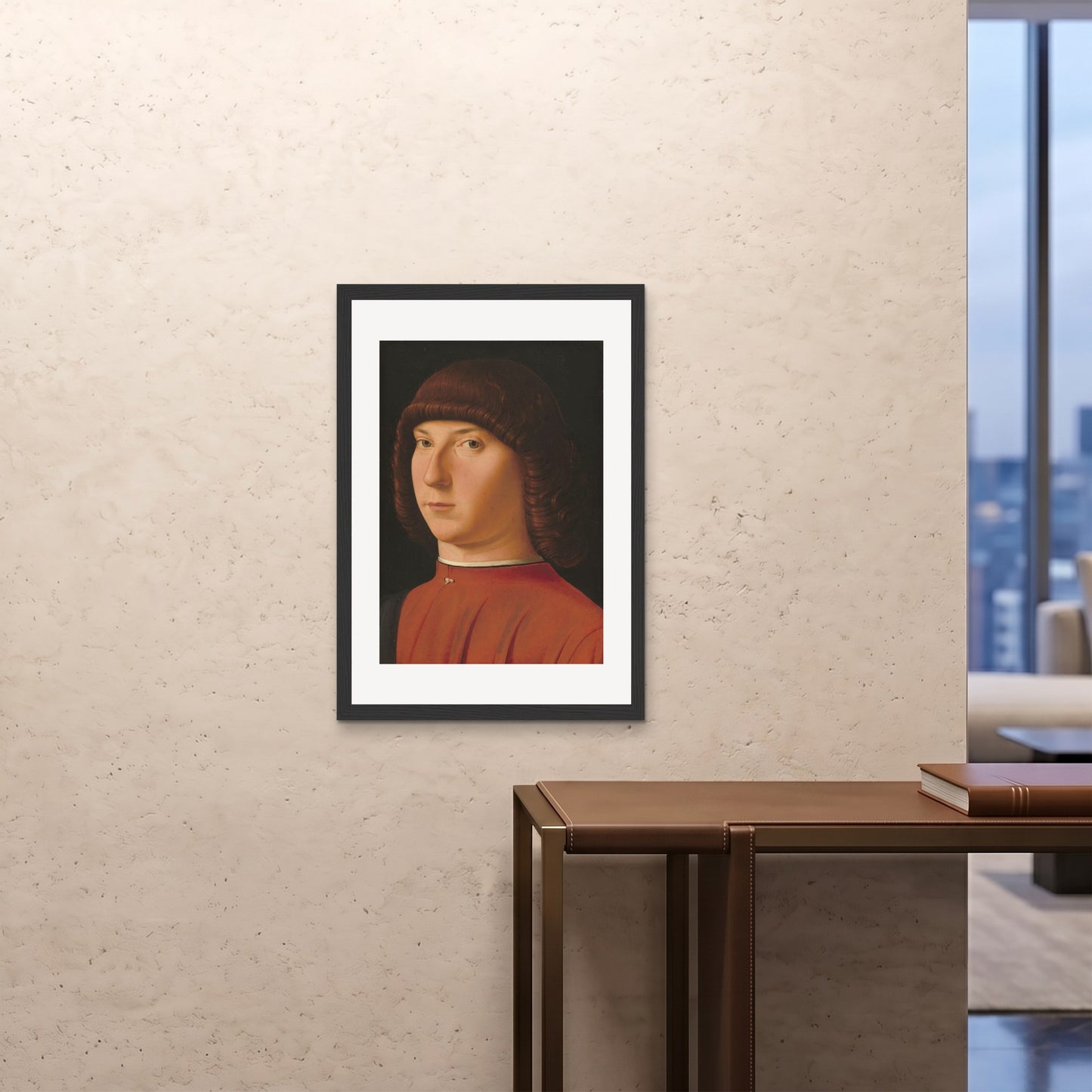 Orlonzo - FRAMED PRINT BLACK A1594x841cm ROOM