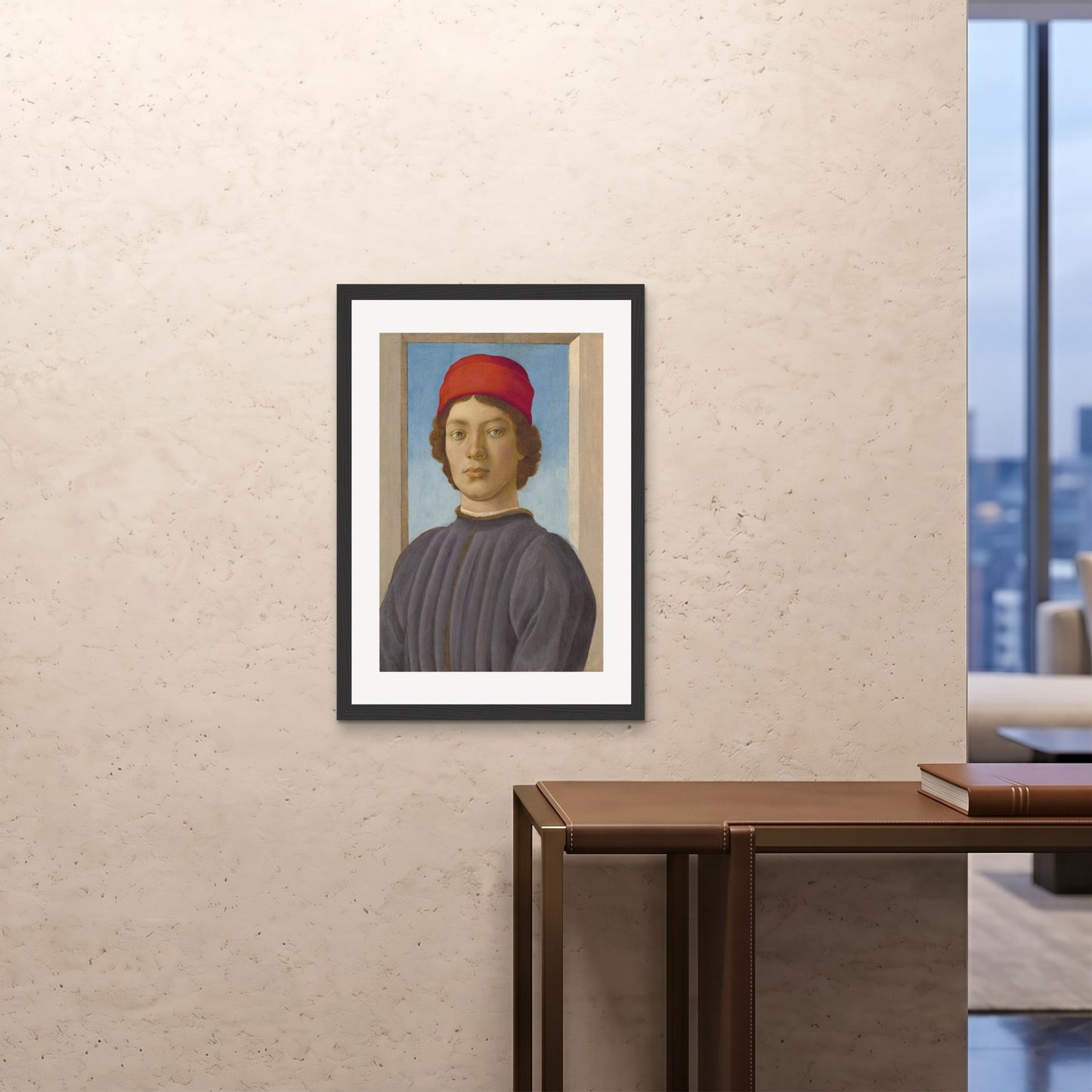 Orlonzo - FRAMED PRINT BLACK A1594x841cm ROOM