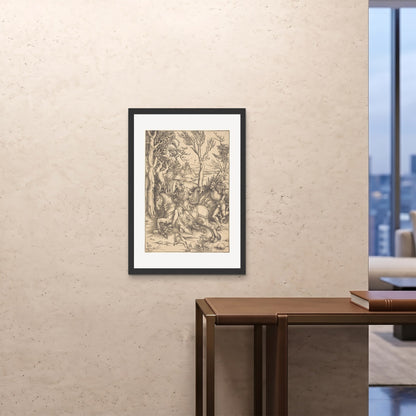 Orlonzo - FRAMED PRINT BLACK A1594x841cm ROOM