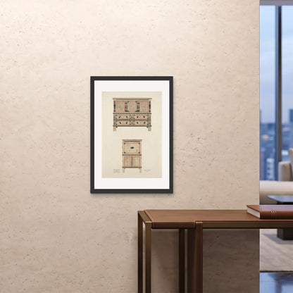 Orlonzo - FRAMED PRINT BLACK A1594x841cm ROOM