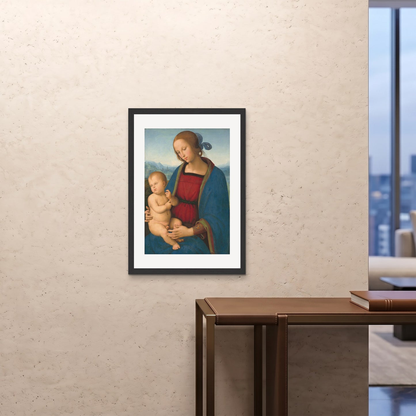 Orlonzo - FRAMED PRINT BLACK A1594x841cm ROOM
