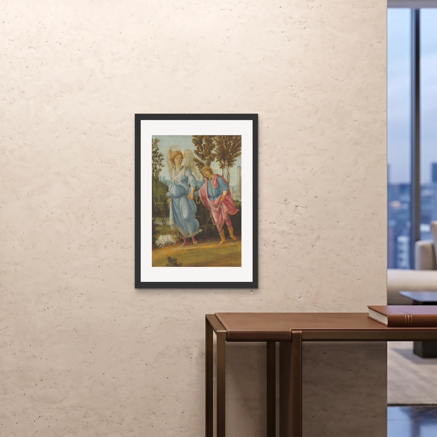 Orlonzo - FRAMED PRINT BLACK A1594x841cm ROOM