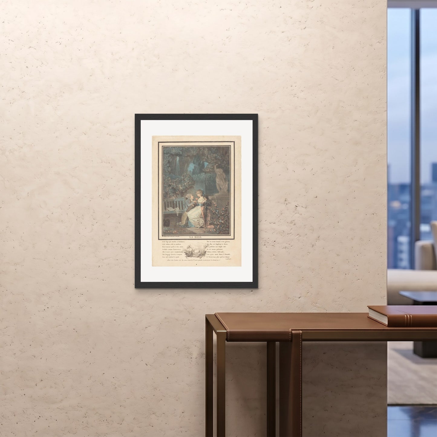 Orlonzo - FRAMED PRINT BLACK A1594x841cm ROOM