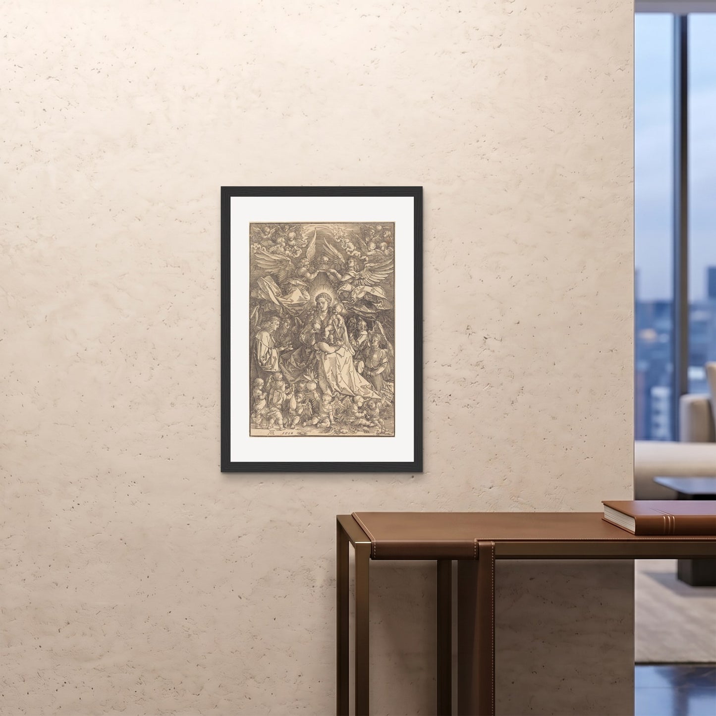 Orlonzo - FRAMED PRINT BLACK A1594x841cm ROOM