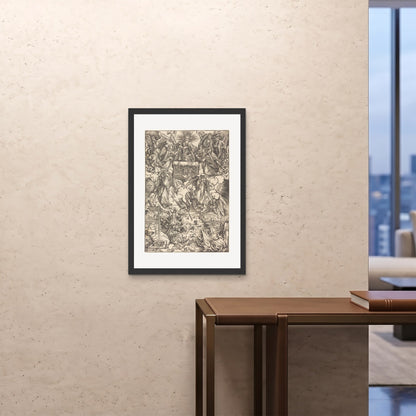 Orlonzo - FRAMED PRINT BLACK A1594x841cm ROOM