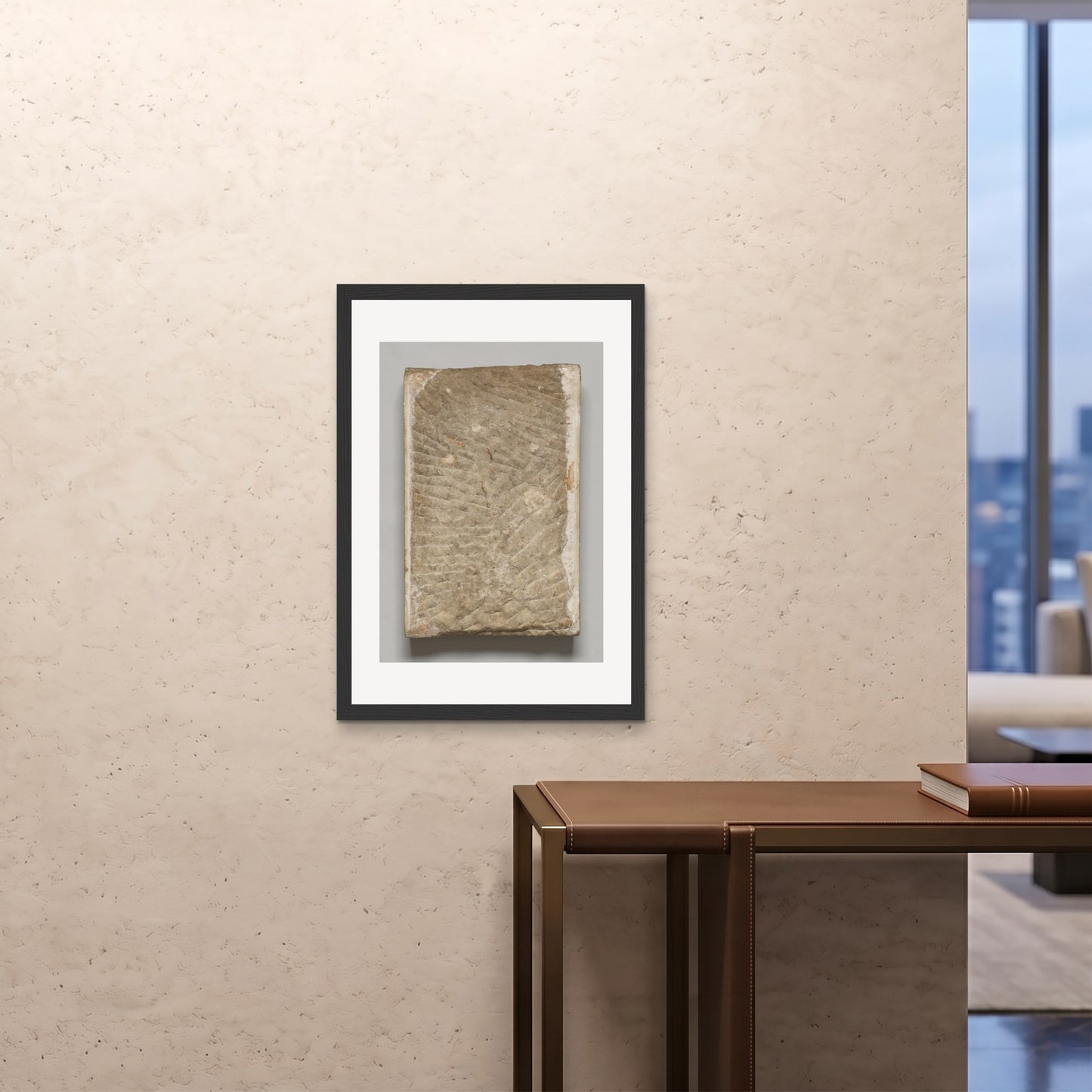 Orlonzo - FRAMED PRINT BLACK A1594x841cm ROOM