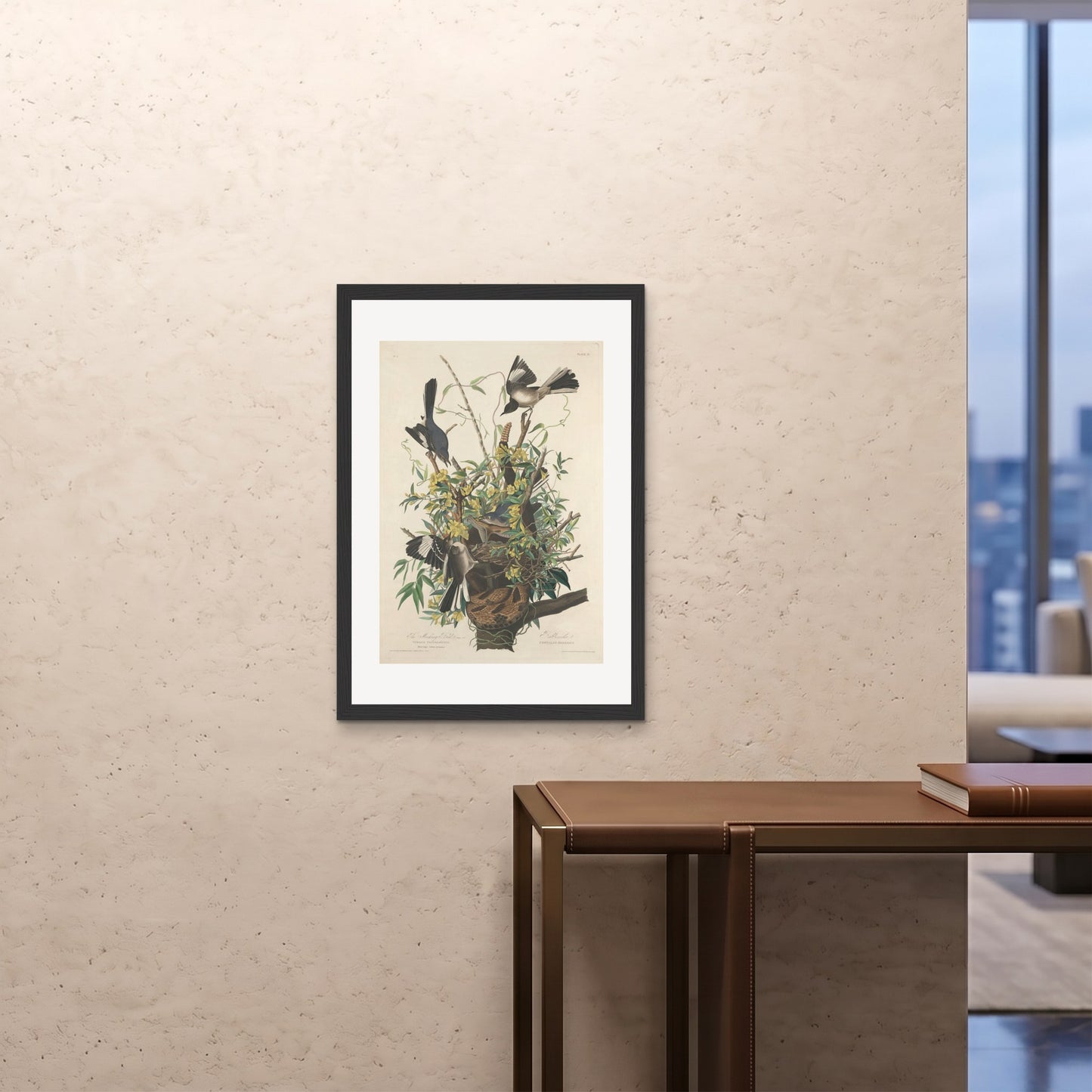Orlonzo - FRAMED PRINT BLACK A1594x841cm ROOM