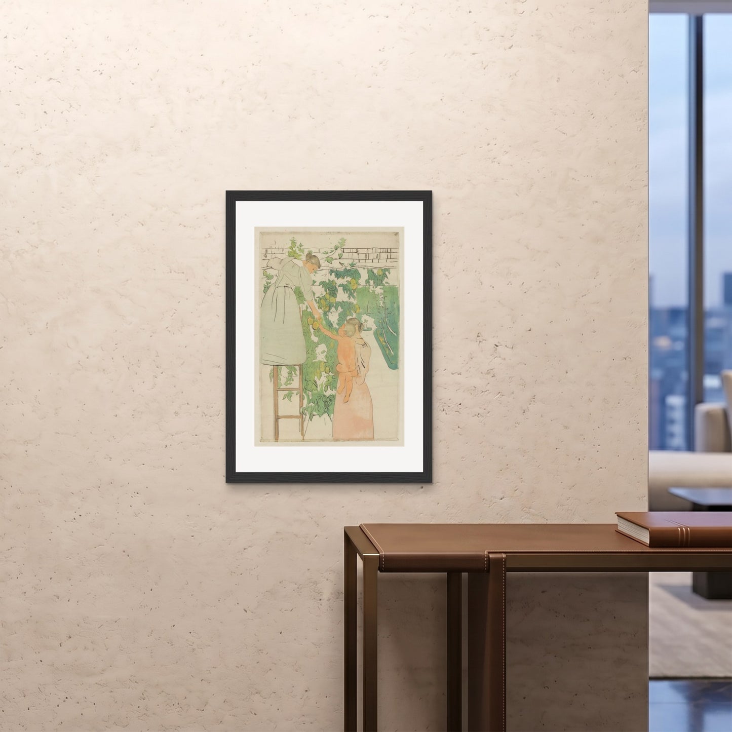 Orlonzo - FRAMED PRINT BLACK A1594x841cm ROOM
