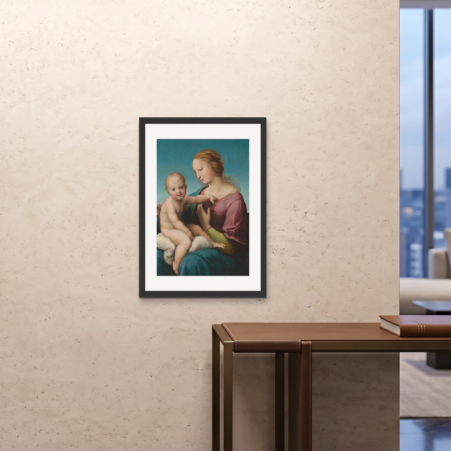 Orlonzo - FRAMED PRINT BLACK A1594x841cm ROOM