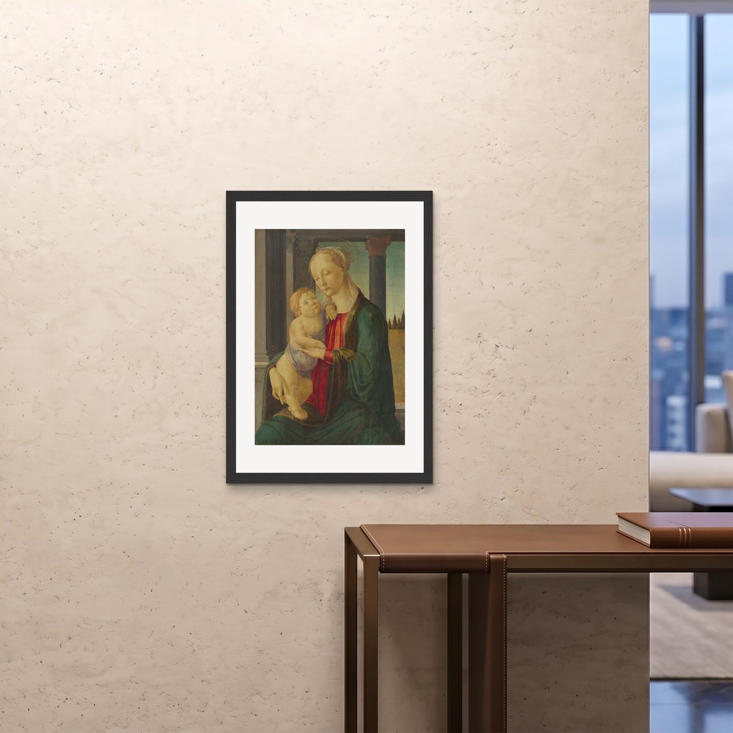 Orlonzo - FRAMED PRINT BLACK A1594x841cm ROOM