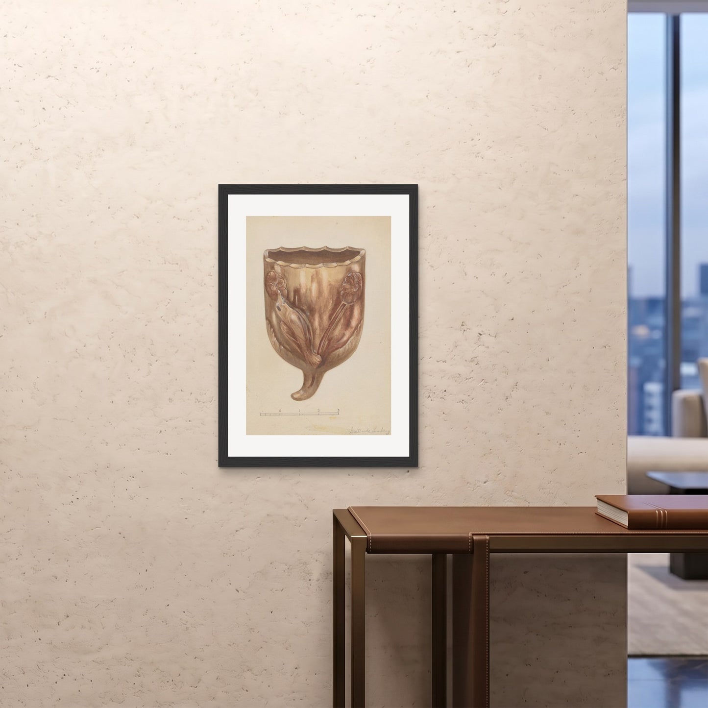 Orlonzo - FRAMED PRINT BLACK A1594x841cm ROOM