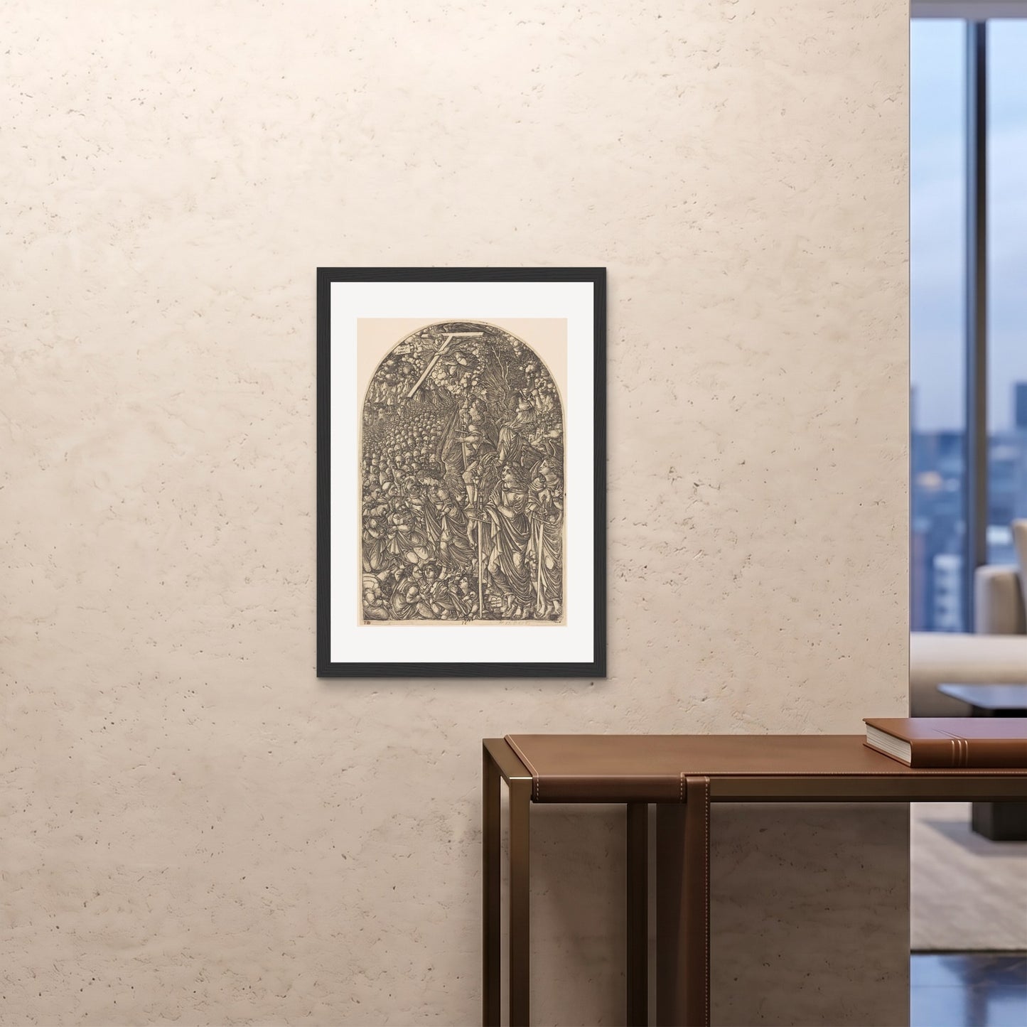 Orlonzo - FRAMED PRINT BLACK A1594x841cm ROOM