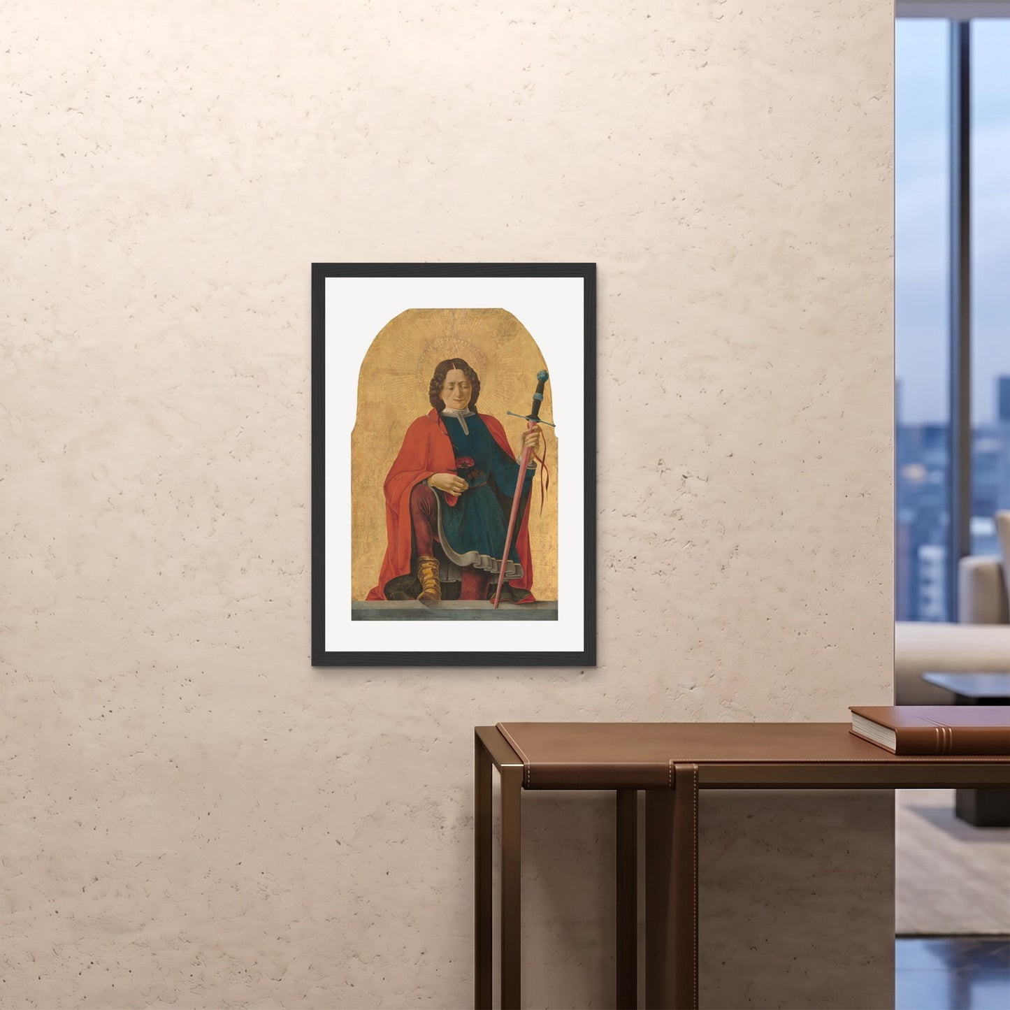 Orlonzo - FRAMED PRINT BLACK A1594x841cm ROOM