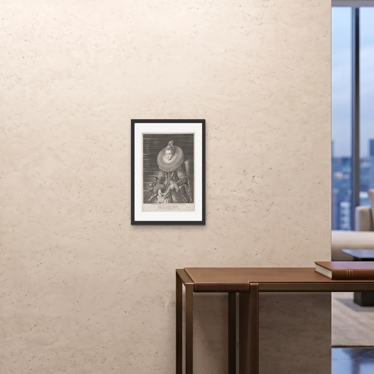 Orlonzo - FRAMED PRINT BLACK A242x594cm ROOM