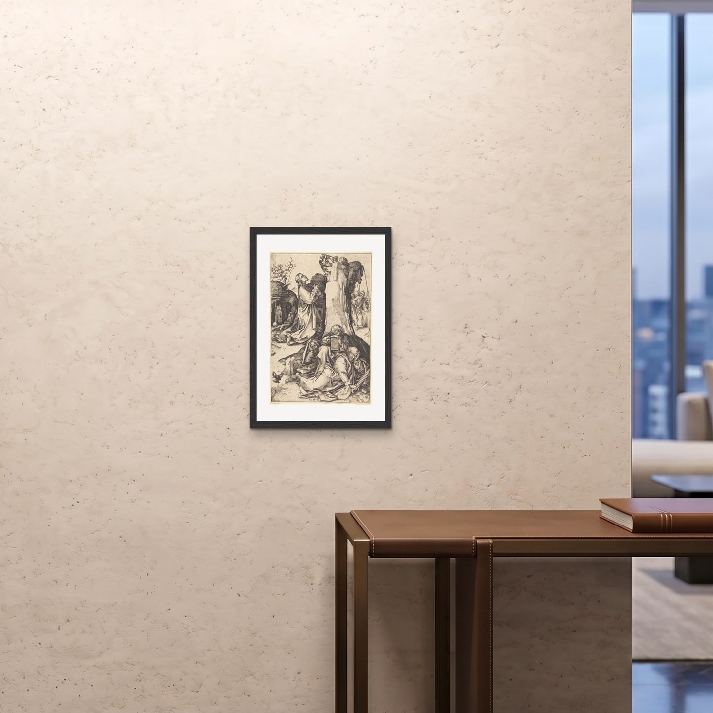 Orlonzo - FRAMED PRINT BLACK A242x594cm ROOM