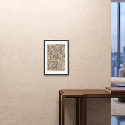 Orlonzo - FRAMED PRINT BLACK A242x594cm ROOM