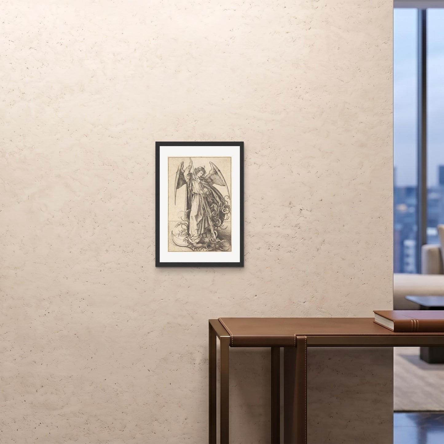 Orlonzo - FRAMED PRINT BLACK A242x594cm ROOM