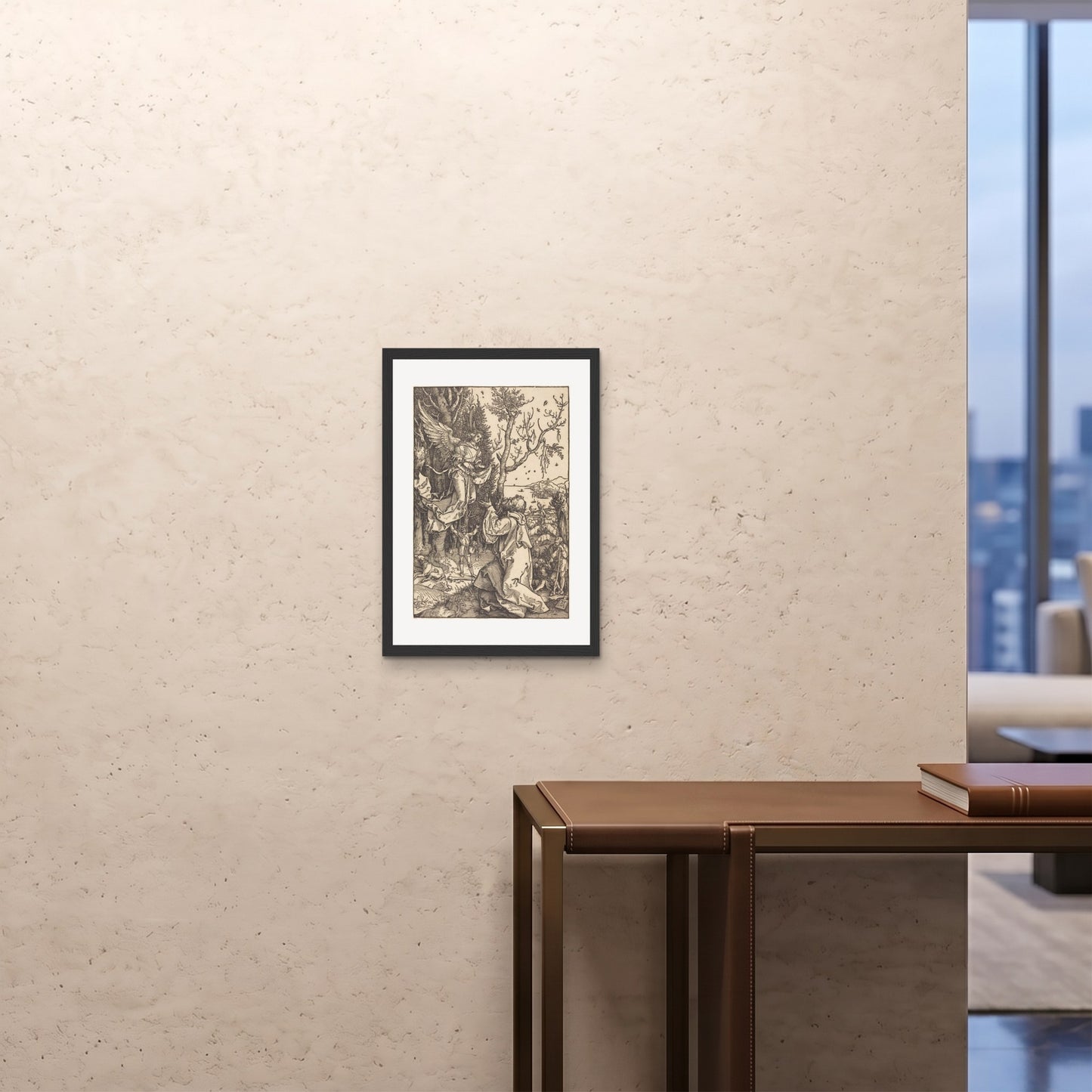 Orlonzo - FRAMED PRINT BLACK A242x594cm ROOM