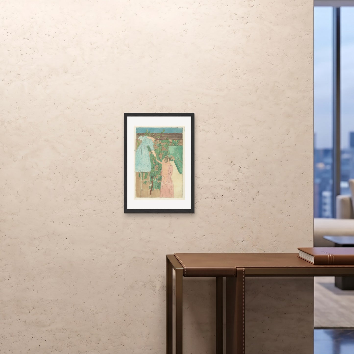 Orlonzo - FRAMED PRINT BLACK A242x594cm ROOM