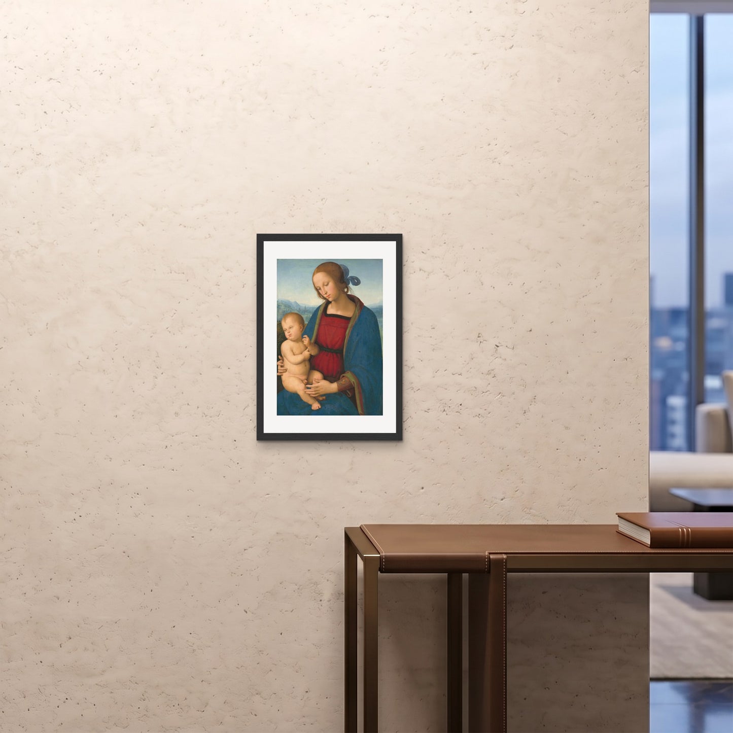 Orlonzo - FRAMED PRINT BLACK A242x594cm ROOM