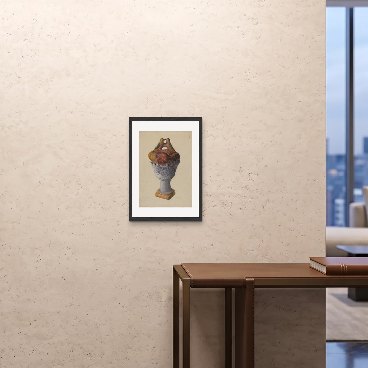 Orlonzo - FRAMED PRINT BLACK A242x594cm ROOM