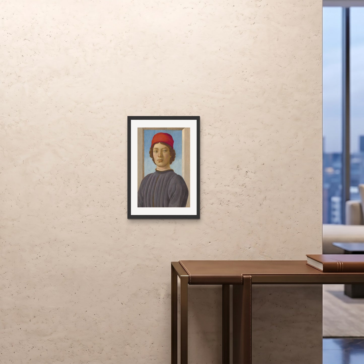 Orlonzo - FRAMED PRINT BLACK A242x594cm ROOM