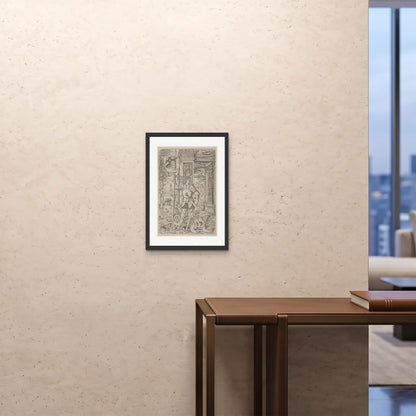 Orlonzo - FRAMED PRINT BLACK A242x594cm ROOM
