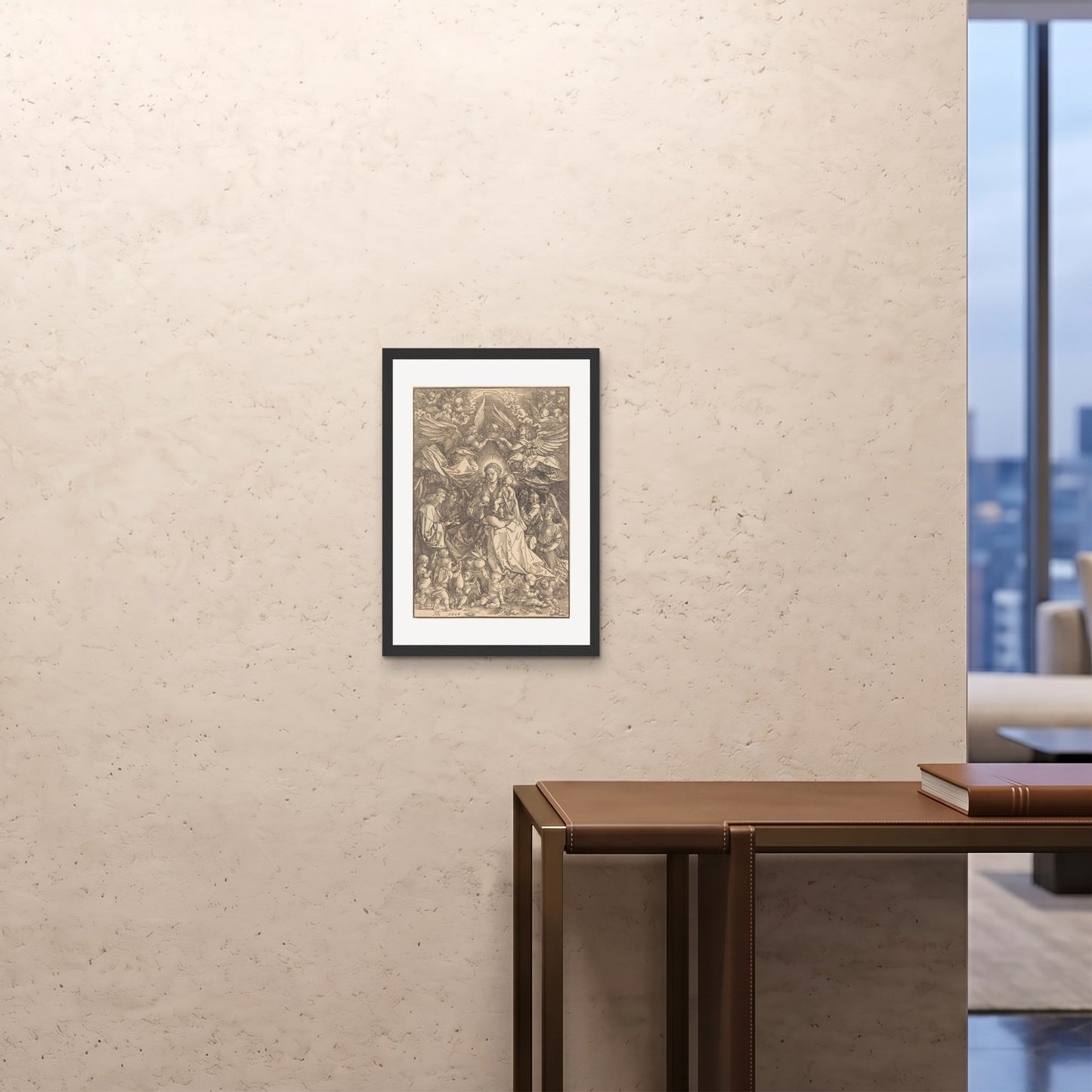 Orlonzo - FRAMED PRINT BLACK A242x594cm ROOM