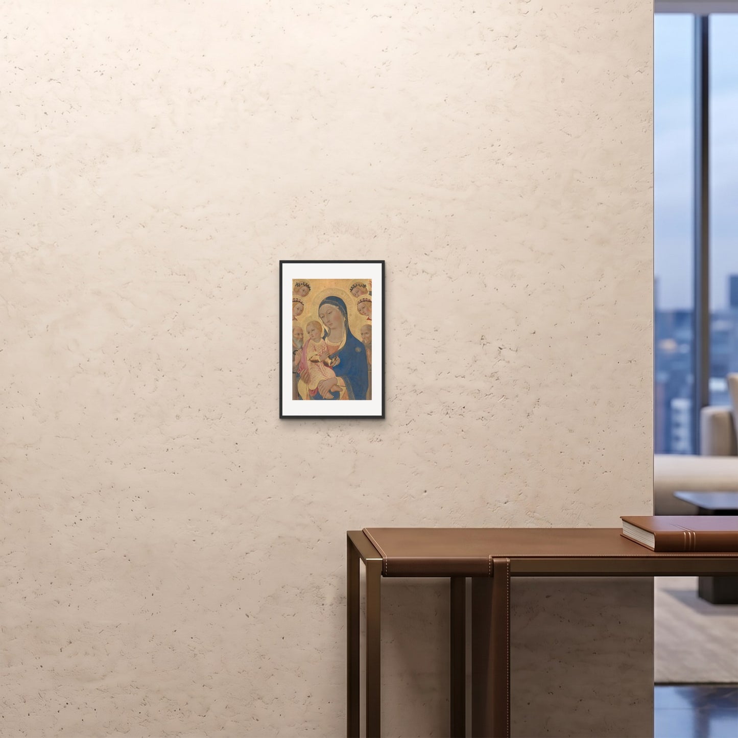 Orlonzo - FRAMED PRINT BLACK Xl11x1728x43cm ROOM