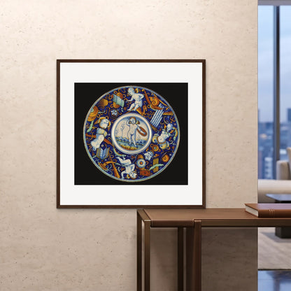 Orlonzo - FRAMED PRINT DARK WOOD 100100cm4040 ROOM