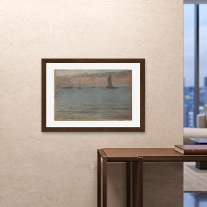 Orlonzo - FRAMED PRINT DARK WOOD 10070cm4028 ROOM