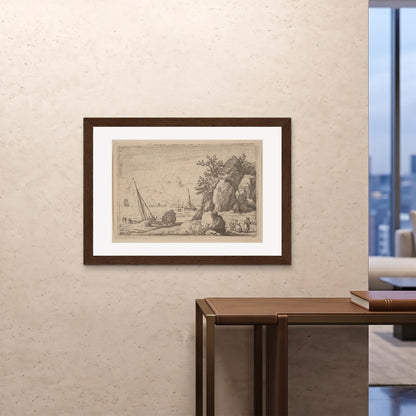 Orlonzo - FRAMED PRINT DARK WOOD 10070cm4028 ROOM