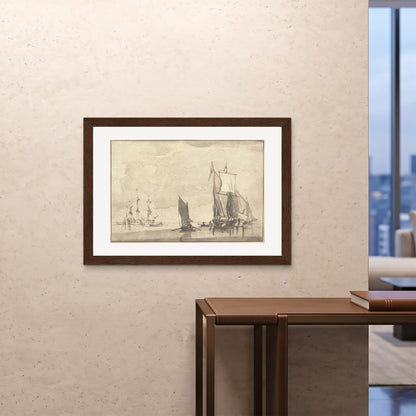 Orlonzo - FRAMED PRINT DARK WOOD 10070cm4028 ROOM
