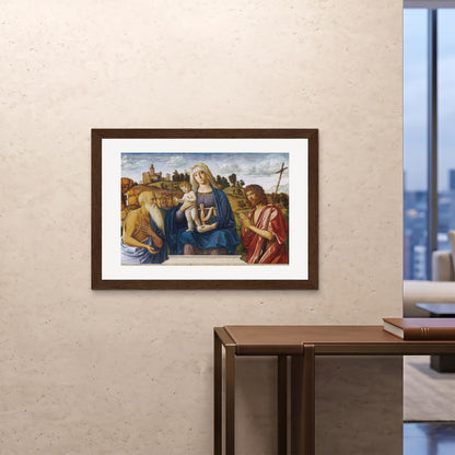 Orlonzo - FRAMED PRINT DARK WOOD 10070cm4028 ROOM