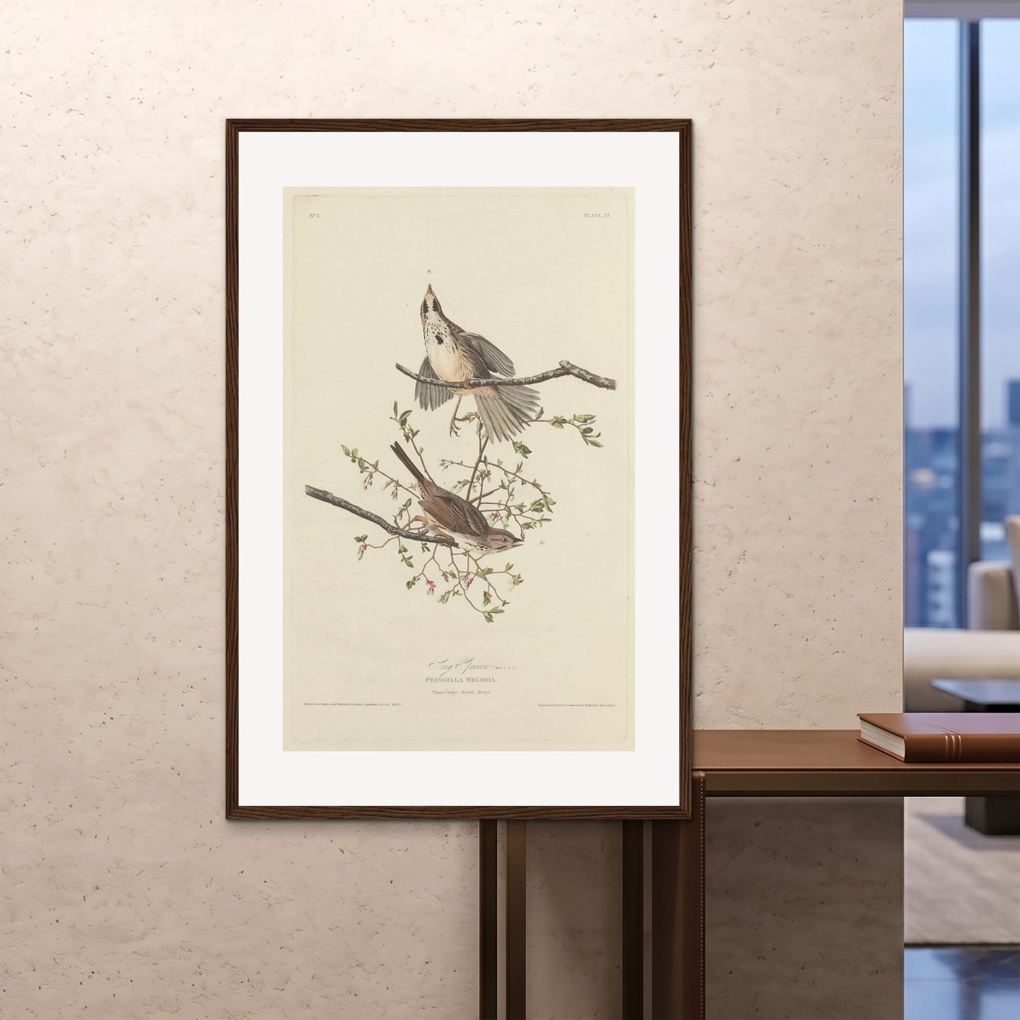 Orlonzo - FRAMED PRINT DARK WOOD 100x150cm40x60 ROOM