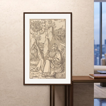 Orlonzo - FRAMED PRINT DARK WOOD 100x150cm40x60 ROOM