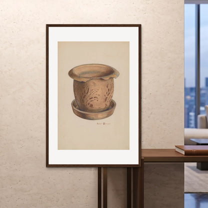 Orlonzo - FRAMED PRINT DARK WOOD 100x150cm40x60 ROOM
